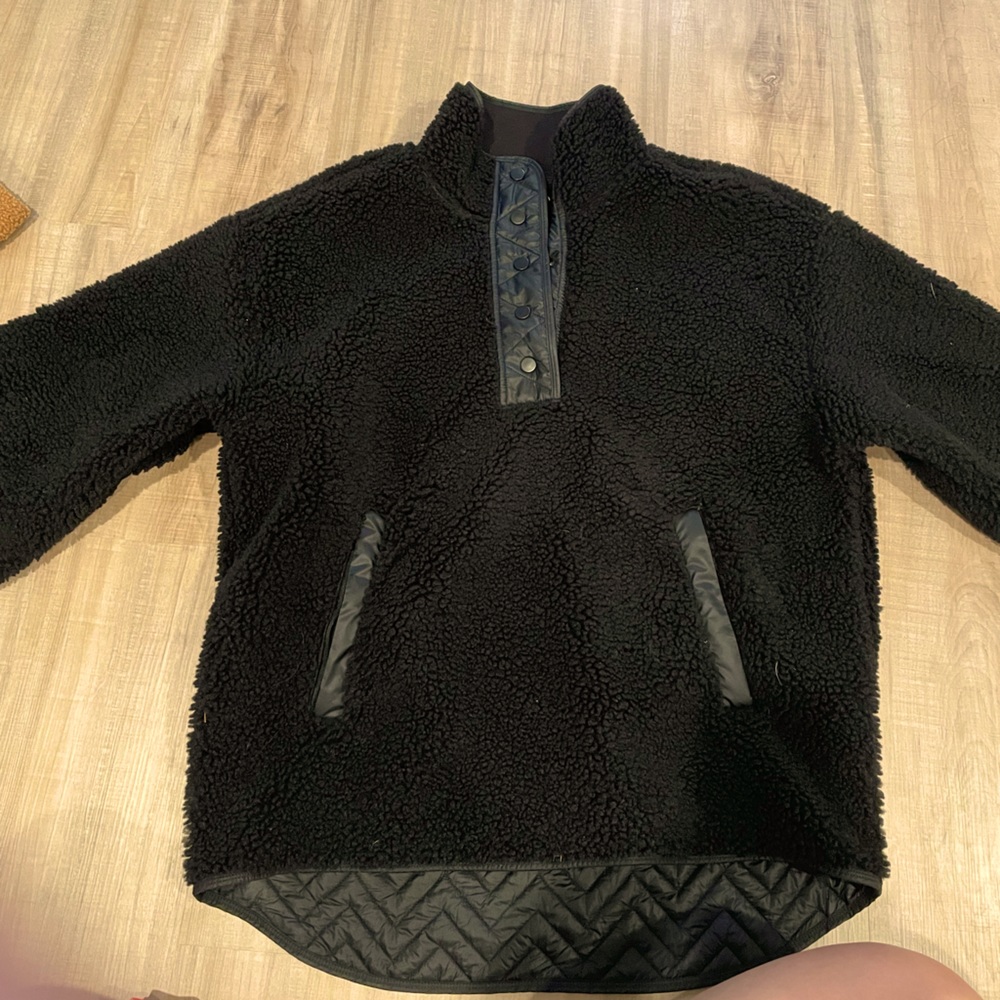 Atheleta fleece pullover size large, only worn a few times